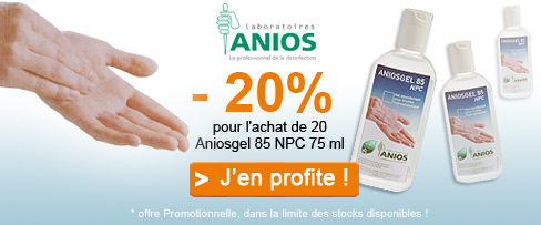 -20% sur les gels hydroalcooliques ANIOS