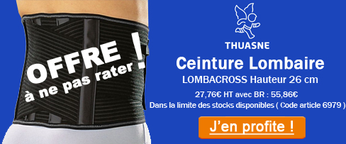 Voir l'offre Ceinture LombaCross Thuasne à ne pas rater