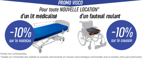 Promotion Location - 10% sur matelas et coussin anti-escarre