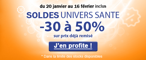 SOLDES du 20/01 au 16/02/2021