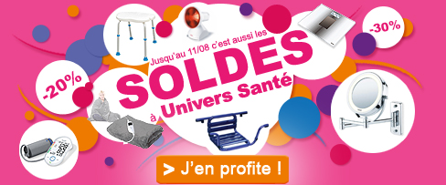 Jusqu'au 11 août c'est aussi les Soldes chez Univers Santé.